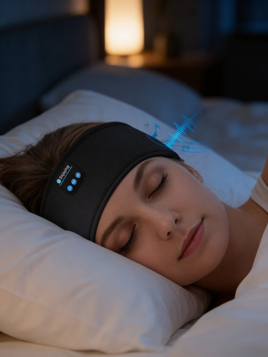 RideBand - Bandeau Audio Bluetooth, Écouteurs Musique de Sommeil et Sport Ultra-Confortable, Bandeau Protégez Oreilles Chaud d'Équitation, Compatible Casque équitation